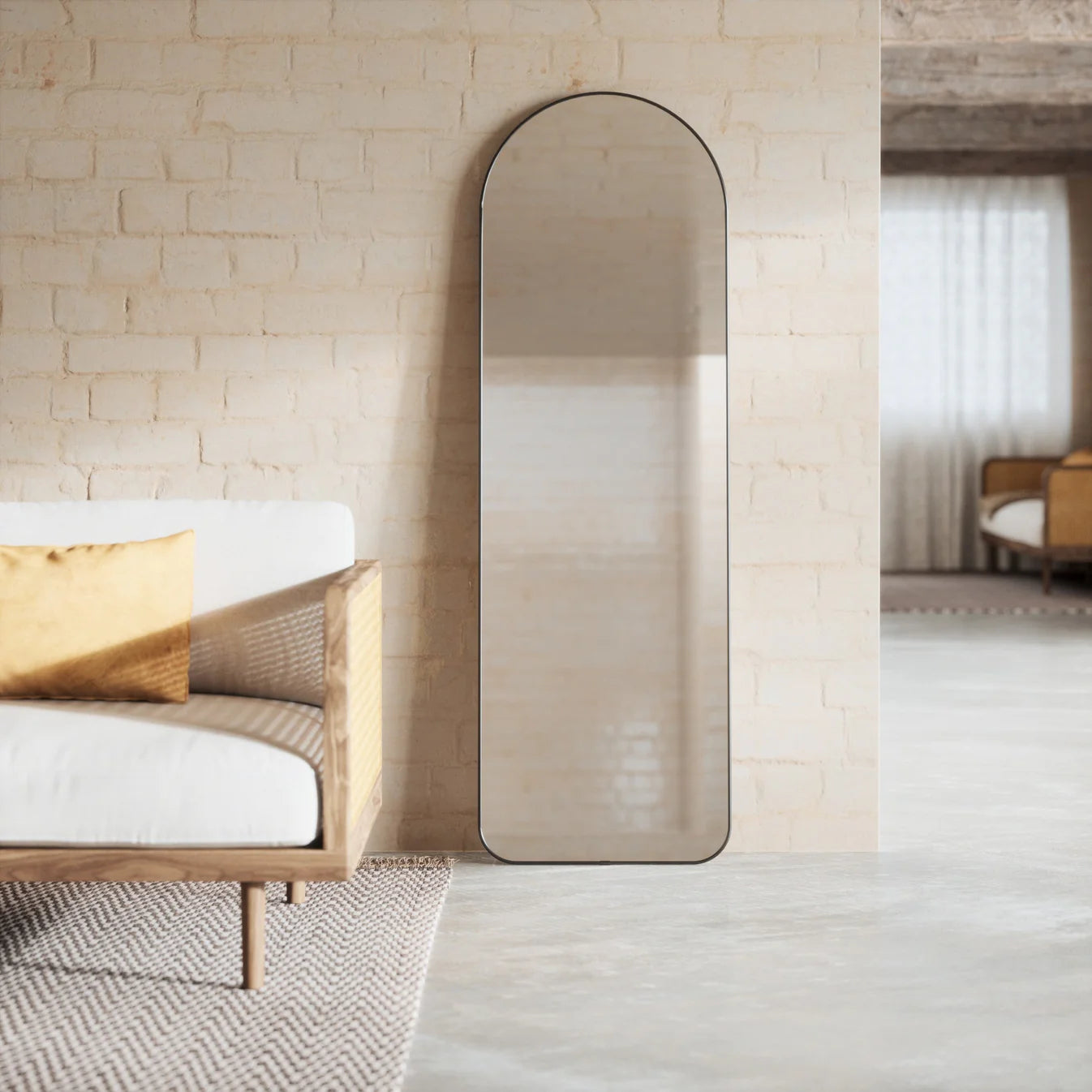 Hubba Arched Leaning & Wall Mirror