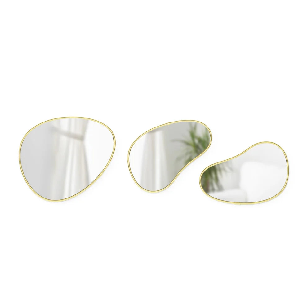 Hubba Pebble Wall Mirrors, Set of 3