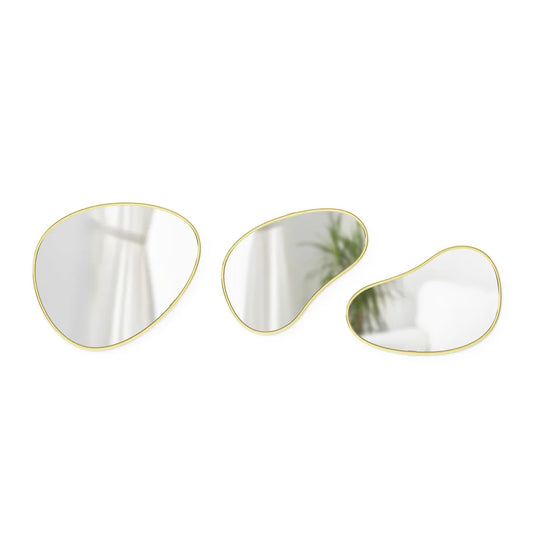Hubba Pebble Wall Mirrors, Set of 3