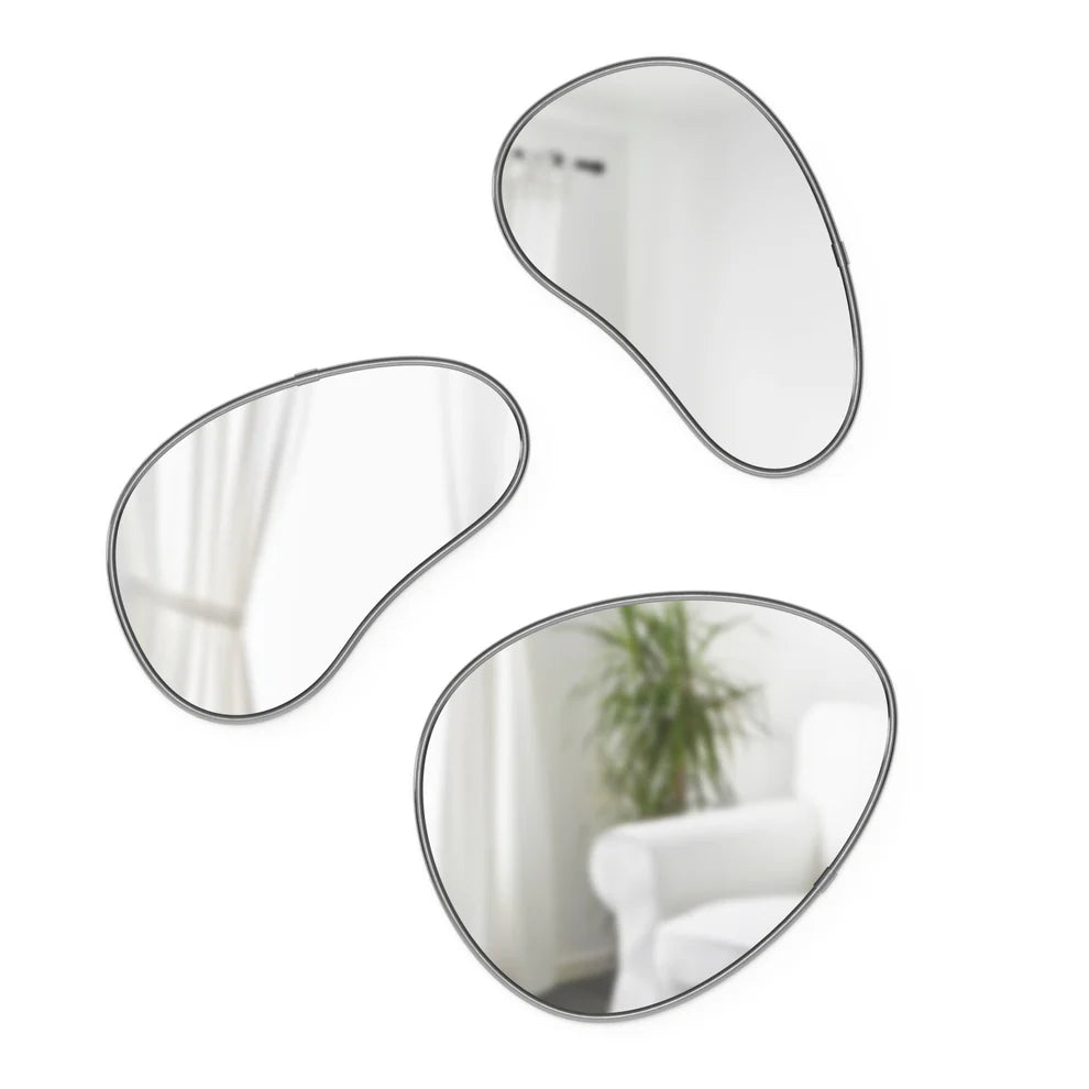 Hubba Pebble Wall Mirrors, Set of 3